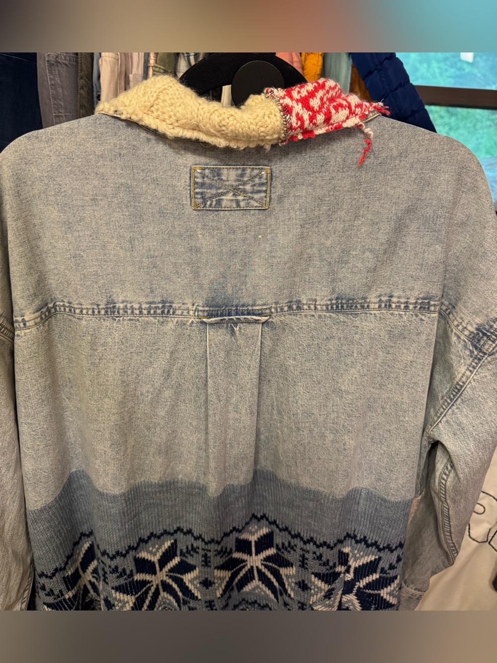 NWOT Free People Tricia Fix Freddie Denim Maxi Shirt - denim blue black - Small - Picture 12 of 13